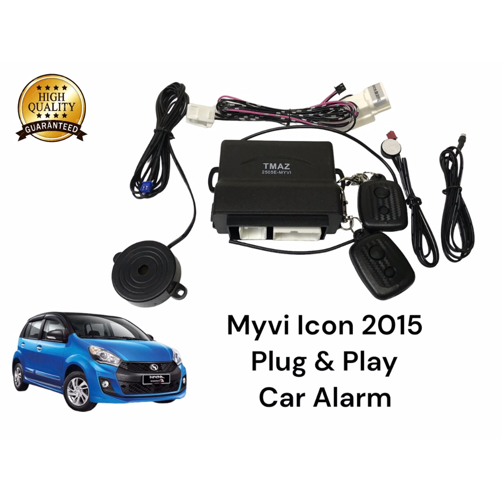 Perodua Myvi Icon 2015-2017 Plug & Play Car Alarm