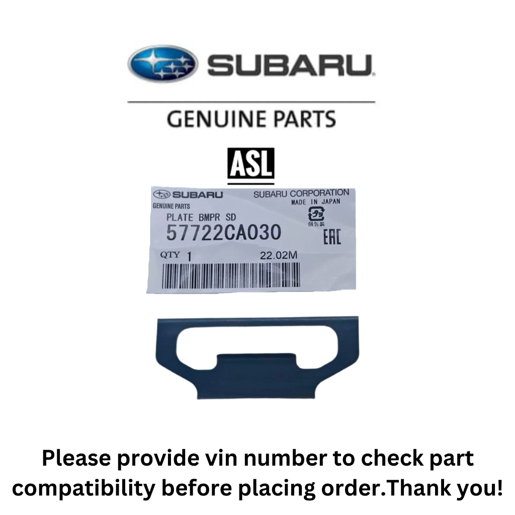 57722CA030 Subaru กันชน SD Plate BRZ Toyota GT86 86