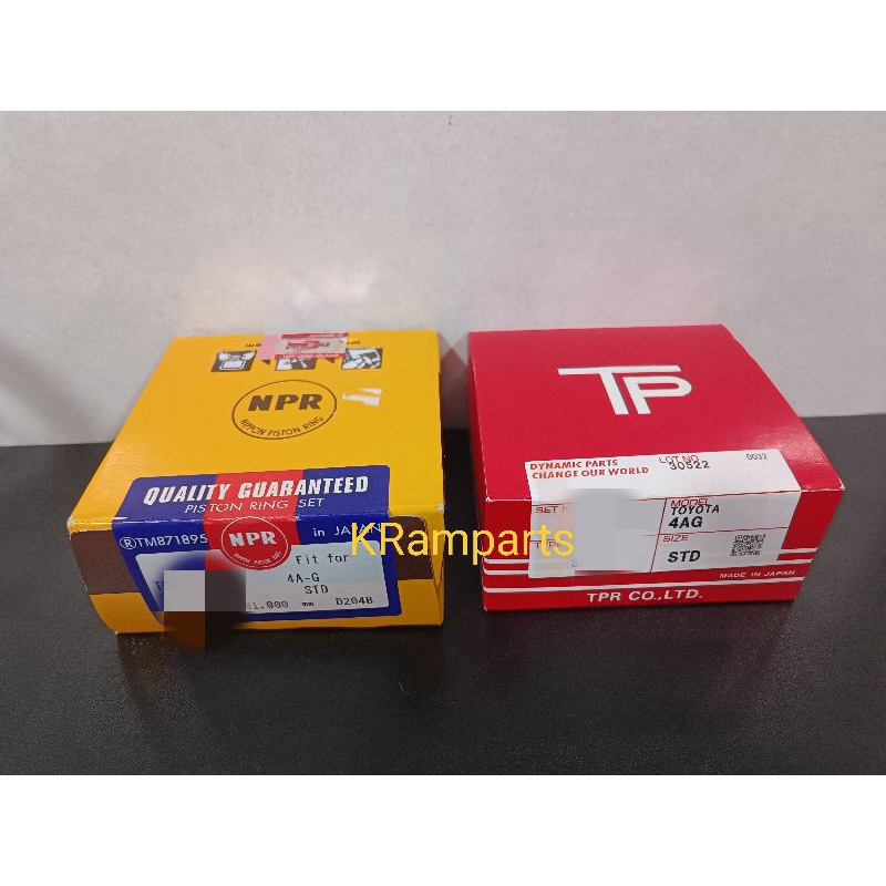 TOYOTA LEVIN 4AGE 20V BLACKTOP SILVERTOP PISTON RING SET 81mm TPR 35976 13011-16360