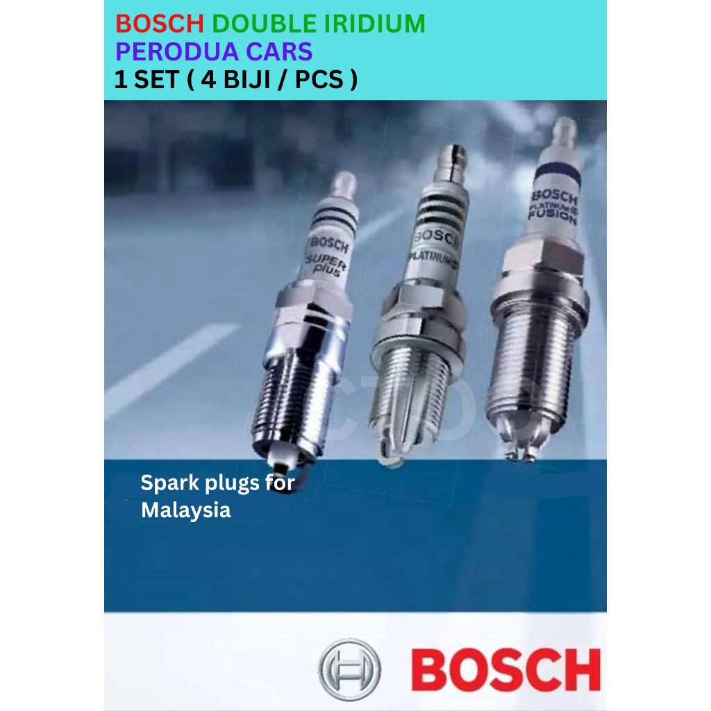 DDIV [IRIDIUM ] BOSCH หัวเทียน Perodua Bezza 1.3 / Myvi 2018 G3 / Aruz / Alza New 2022 SC16HR-11 / S