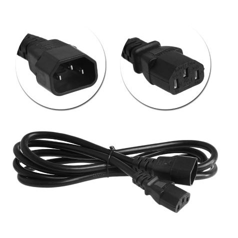 POWER CORD EXTENSION C13(M) TO C14(F) CONVERTER CABLE 0.75MM 1.5M