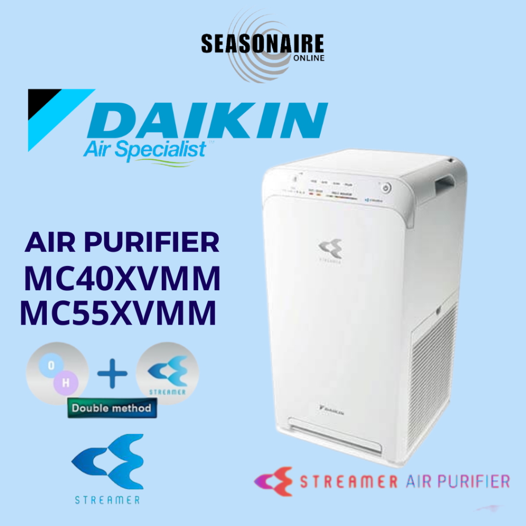 Daikin Streamer เครื่องฟอกอากาศ รุ่น MC40XVMM MC55XVMM