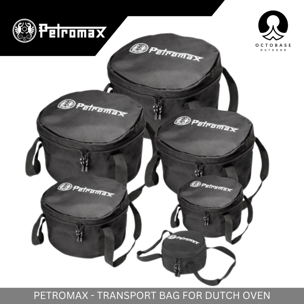 PETROMAX - กระเป๋าทรานส์พอร์ตสําหรับ DOTCH OVEN ทุกขนาดจาก GERMANY CARRY BAG POT KITCHEN สําหรับการตั้งแคมป์กลางแจ้ง PICNIC SURVIVAL