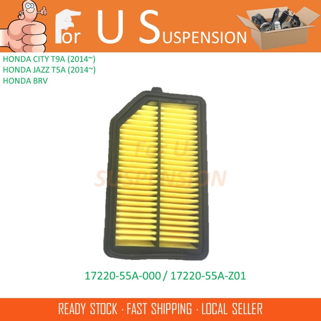 ไส้กรองอากาศเครื่องยนต์ 1 ชิ้น - 17220-55A-000 17220-55A-Z01 HONDA CITY T9A /JAZZ T5A /BRV > ทางเลือ