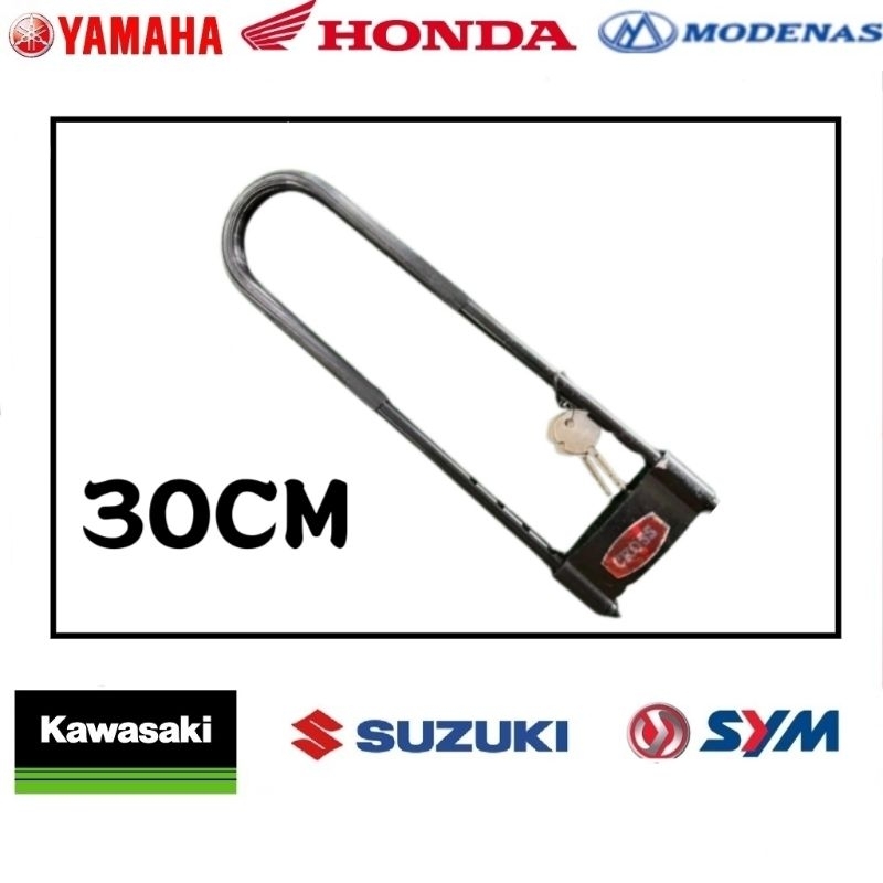 FANTASY 30 ซม. FORK LOCK HEAVY DUTY SECURITY CHAIN LOCK MOTOR KUNCI RANTAI ULOCK U LOCK U LOCK