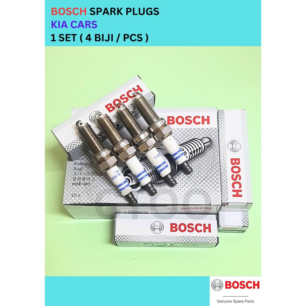 BOSCH หัวเทียน Kia Cerato K3 / Forte / Optima K5 / Sportage SL, QL / Rio UB / Picanto 1.2 [ 18855-10