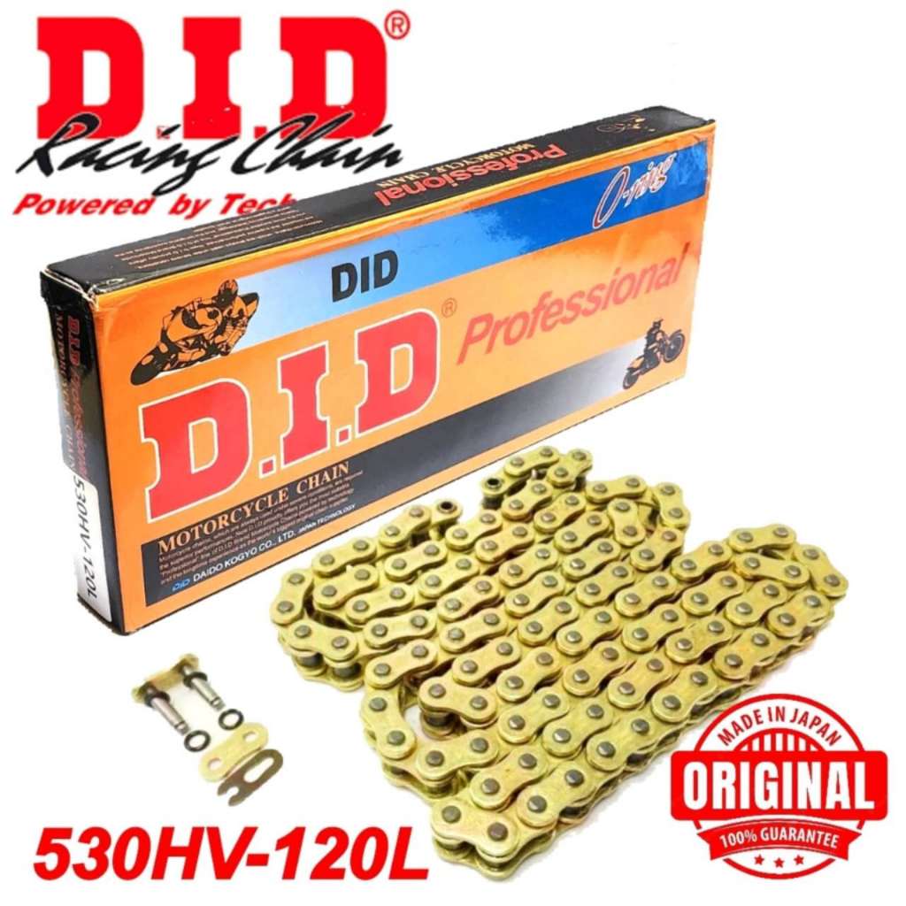 HEAVY DUTY DID CHAIN 530 GOLD CBR250 TZR250 R25 KTN200 TS250I PULSA N200 KLX250 KLX450R DTM250