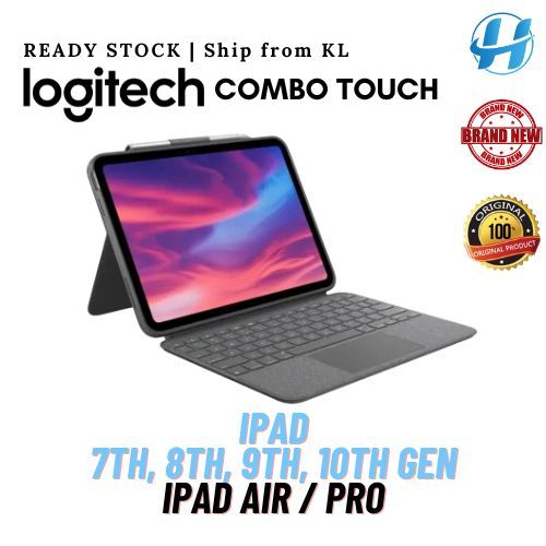 Logitech COMBO TOUCH สําหรับ iPad 10.2 นิ้ว 7th/8th/9th/10th Gen & iPad Air 4/5 Gen 10.9 นิ้ว