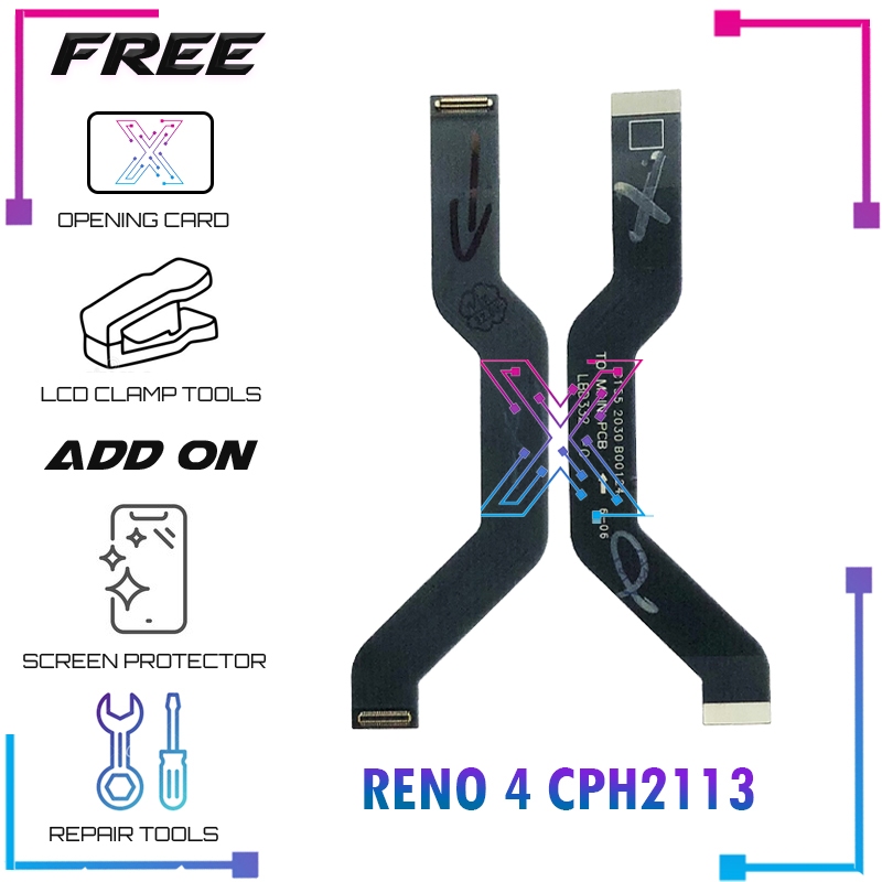 ริบบิ้นสายเคเบิลแบบยืดหยุ่น LCD สําหรับ Reno 4 CPH2113 (เมนบอร์ดเป็น LCD)