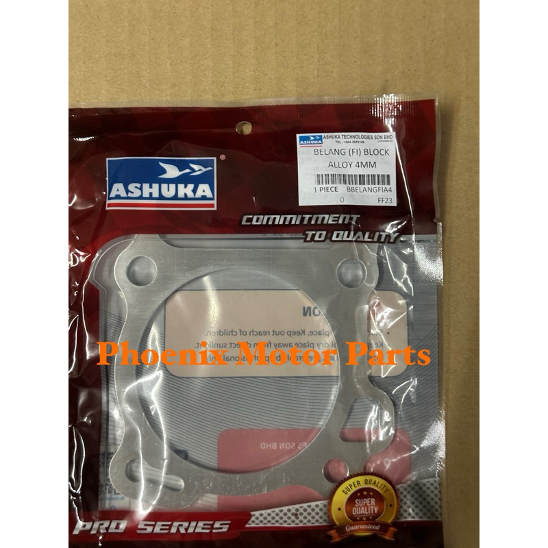 Suzuki Raider 150 Fi Raider FI Alloy Block ปะเก็น Ashuka