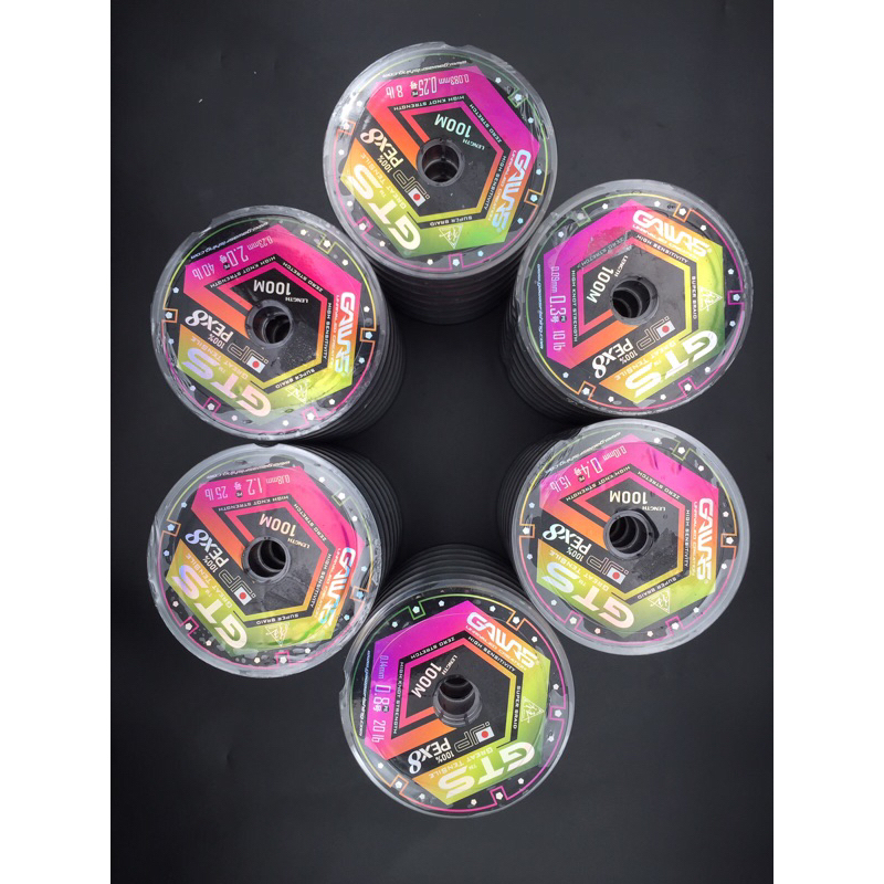 OGAWAS GTS PE X8 BRAIDED LINE 100M/TALI SULAM OGAWAS X8