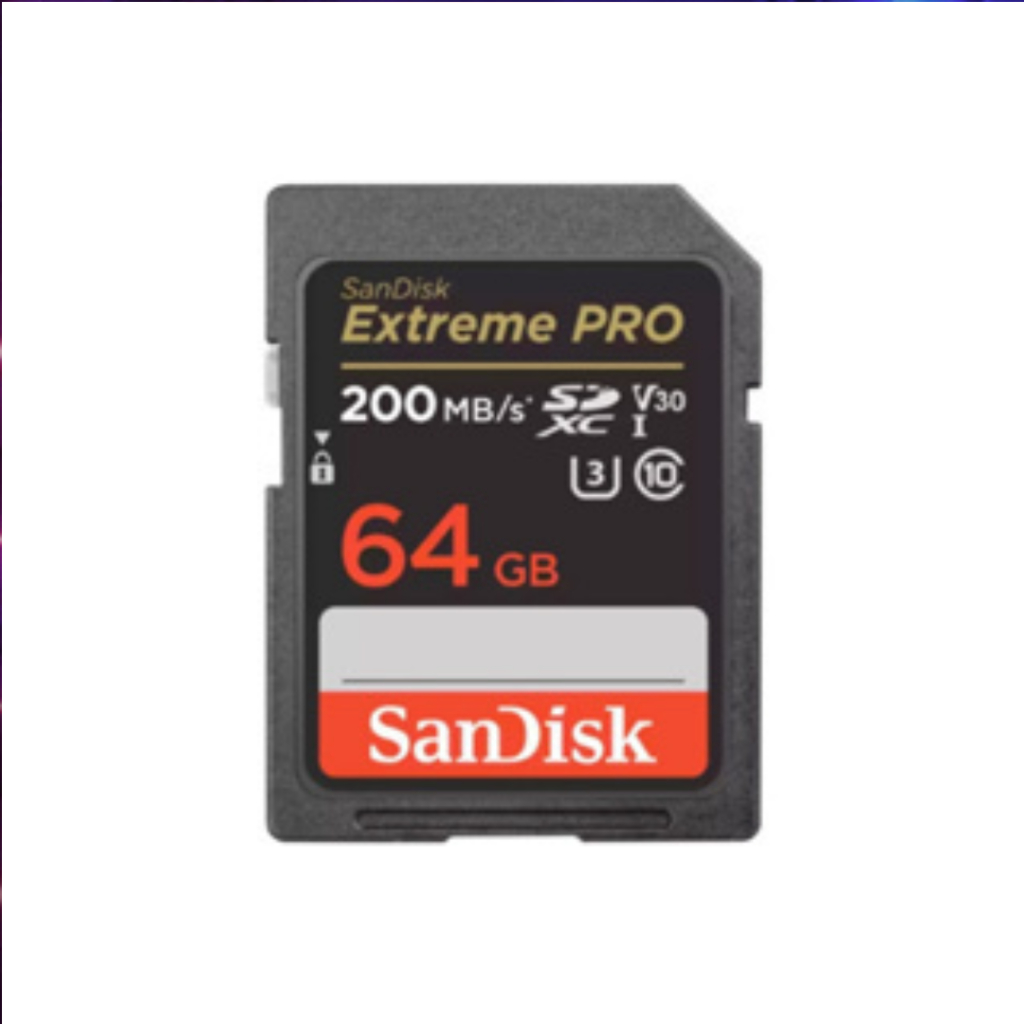 การ์ดหน่วยความจํา 64GB Sandisk Extreme Pro DSLR SDXC UHS-I 170MB/s 64GB 128GB 256GB SD