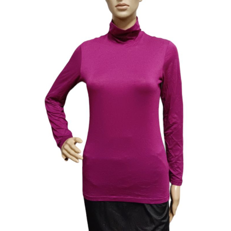 Bmt2236 - (L) UNIQLO HEATTECH เสื้อเชิ้ตคอเต่าที่อบอุ่นด้านใน