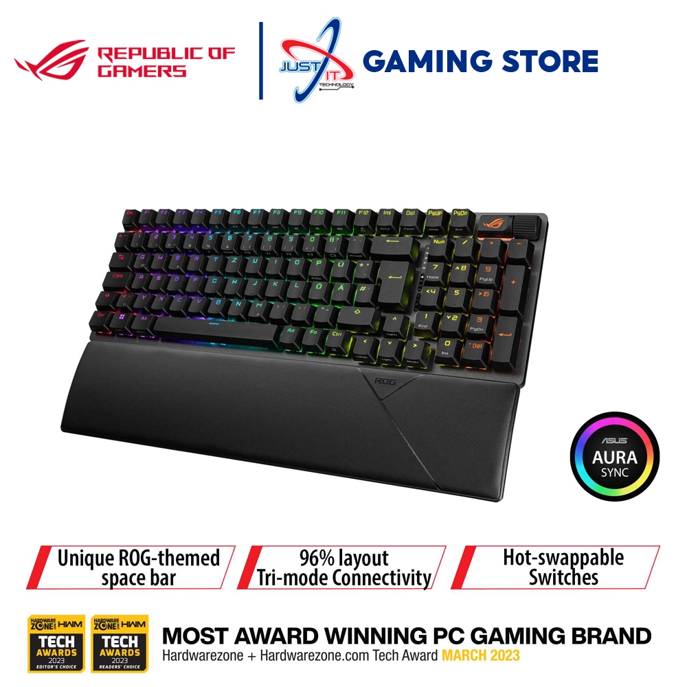 Asus ROG STRIX SCOPE II 96 คีย ์ บอร ์ ดสําหรับเล ่ นเกมไร ้ สาย (X901TRAM SWITCH