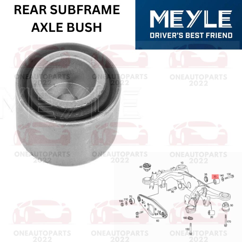 MEYLE GERMANY REAR SUBFRAME AXLE BUSH MERCEDES BENZ W211 CLS W219 SL R230