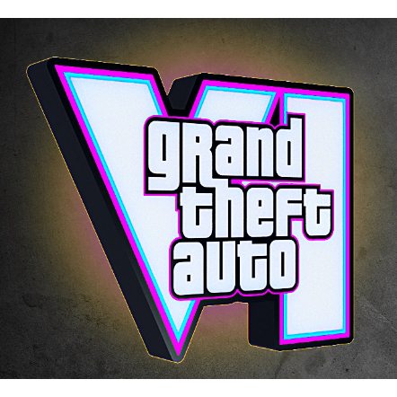 Grand Theft Auto 6 (GTA 6) กล่องไฟ LED USB
