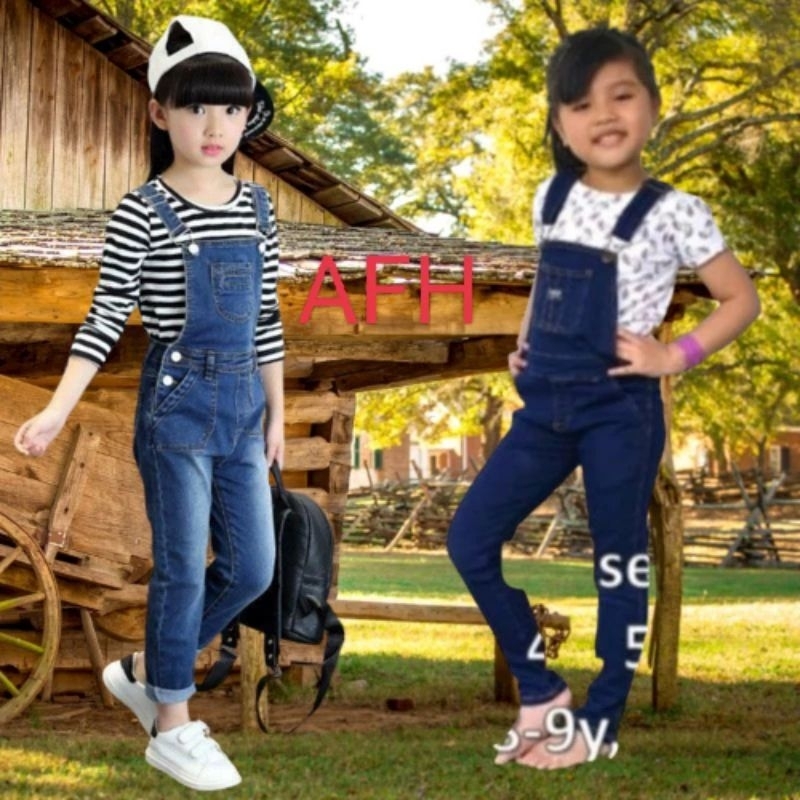 TODDLER GIRLS AND BOYS KIDS OUTFITS CLOTHES BEST TOPS+OVERALLS DUNGAREES SIZE (2Y-12Y)