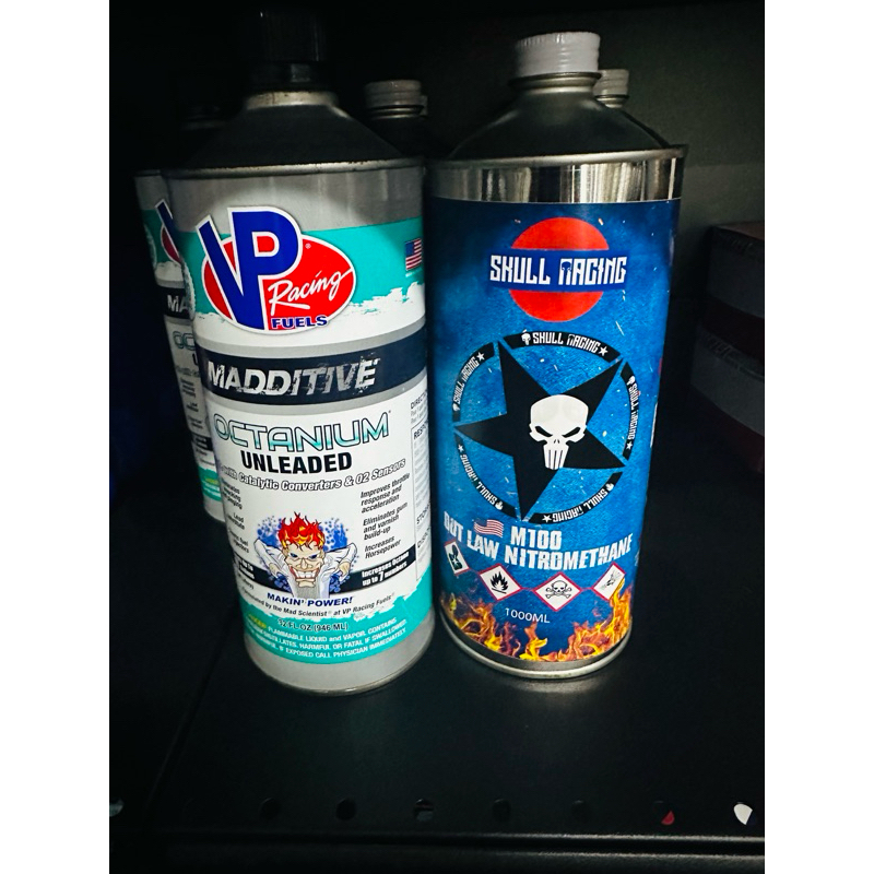 VP Racing Octanum Unleaded & Skull Racing Nitromethane