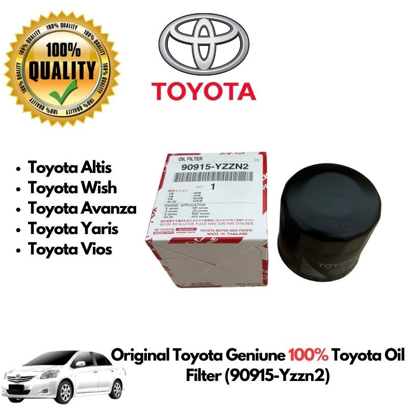 กรองน้ํามันเครื่อง Toyota Geniune 100% (90915-Yzzn2)
