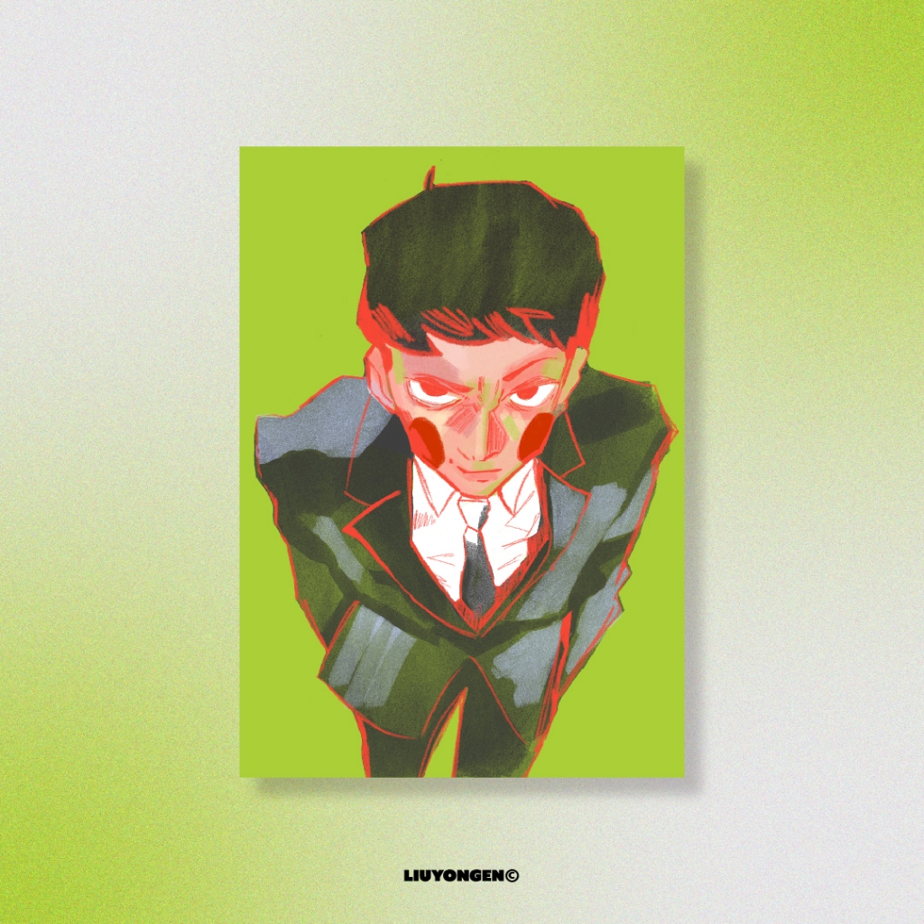 Mob Psycho 100 : Ekubo Illustrated Print