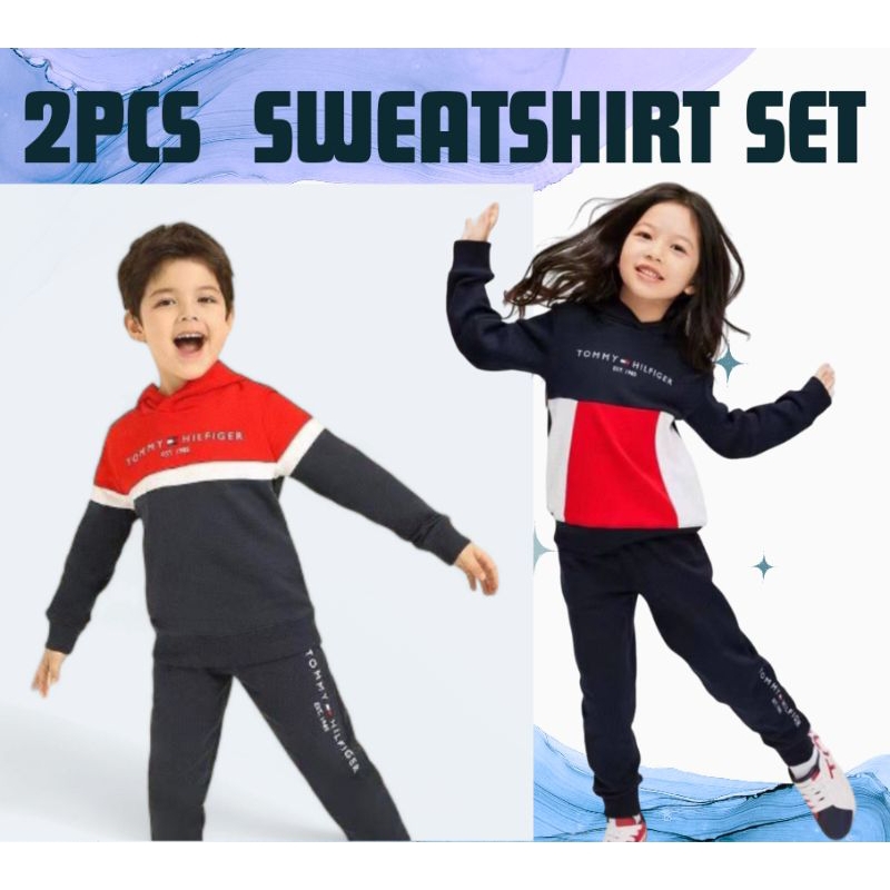Sweatshirt Set เสื้อฮู้ด 2 ชิ้น (boy/girl - unisex) 2Y, 4Y, 6Y, 8Y, 10Y