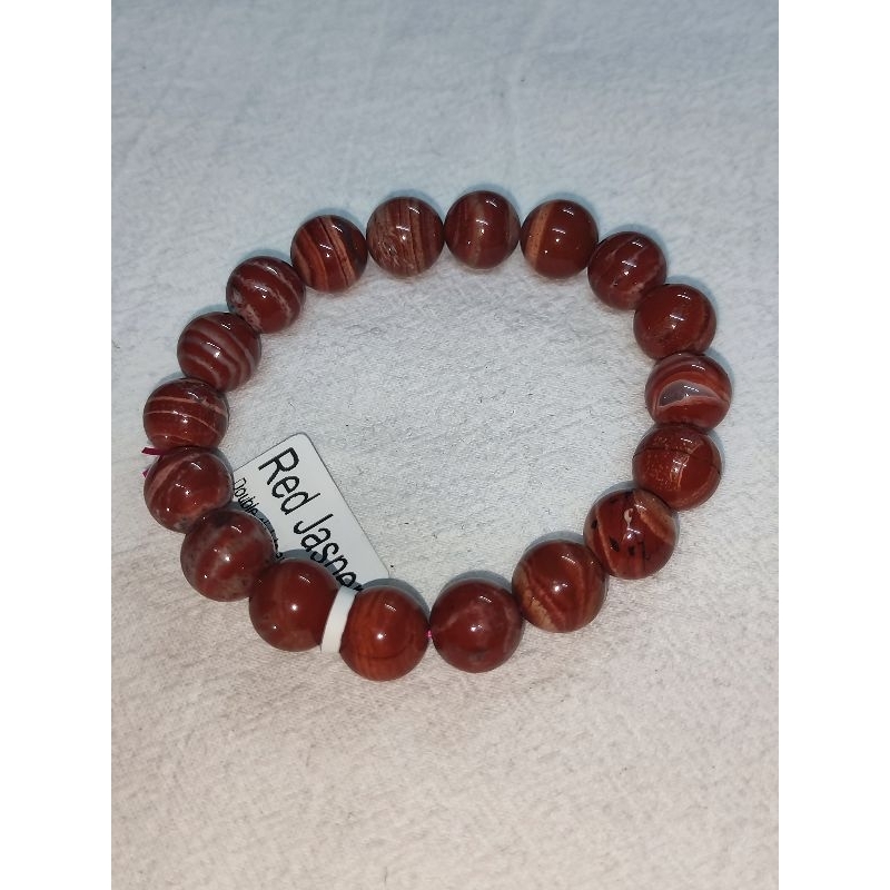 สร ้ อยข ้ อมือคริสตัล Red Jasper // Songhua Jasper // Leopard Jasper