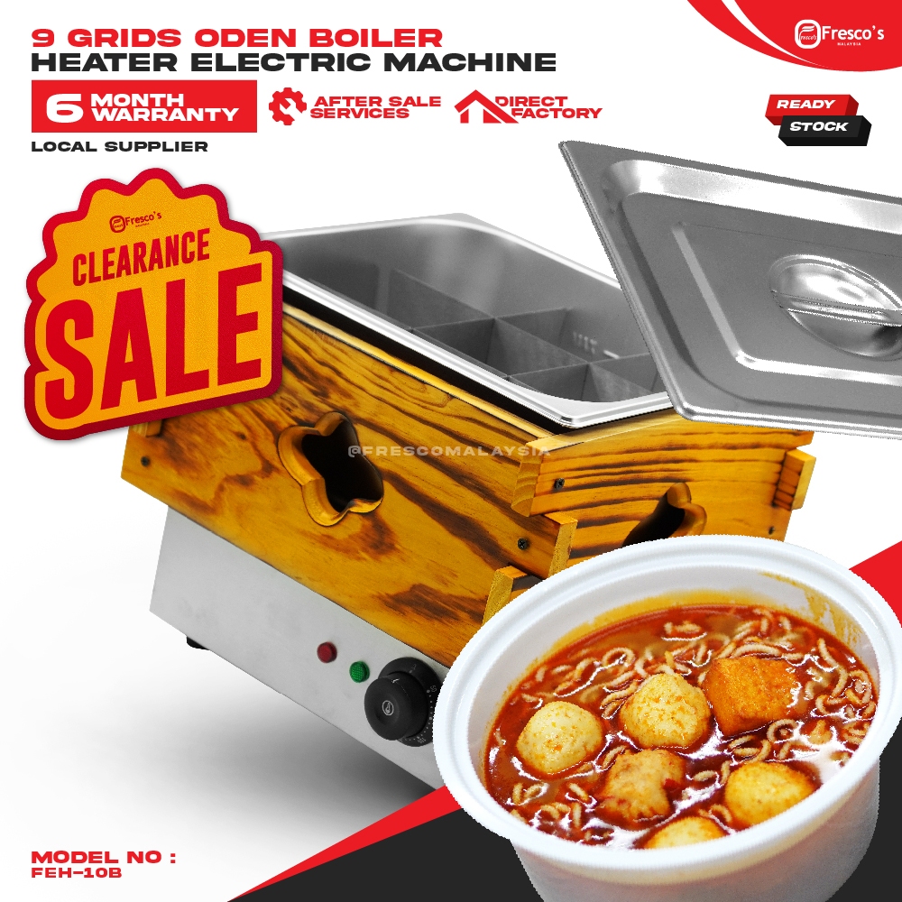 9 Grids Oden Electric Machine Boiler Heater Oden (CLEARANCE)