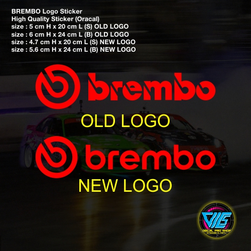 Brembo LOGO Sticker / Decal (สติ๊กเกอร์คุณภาพสูง)