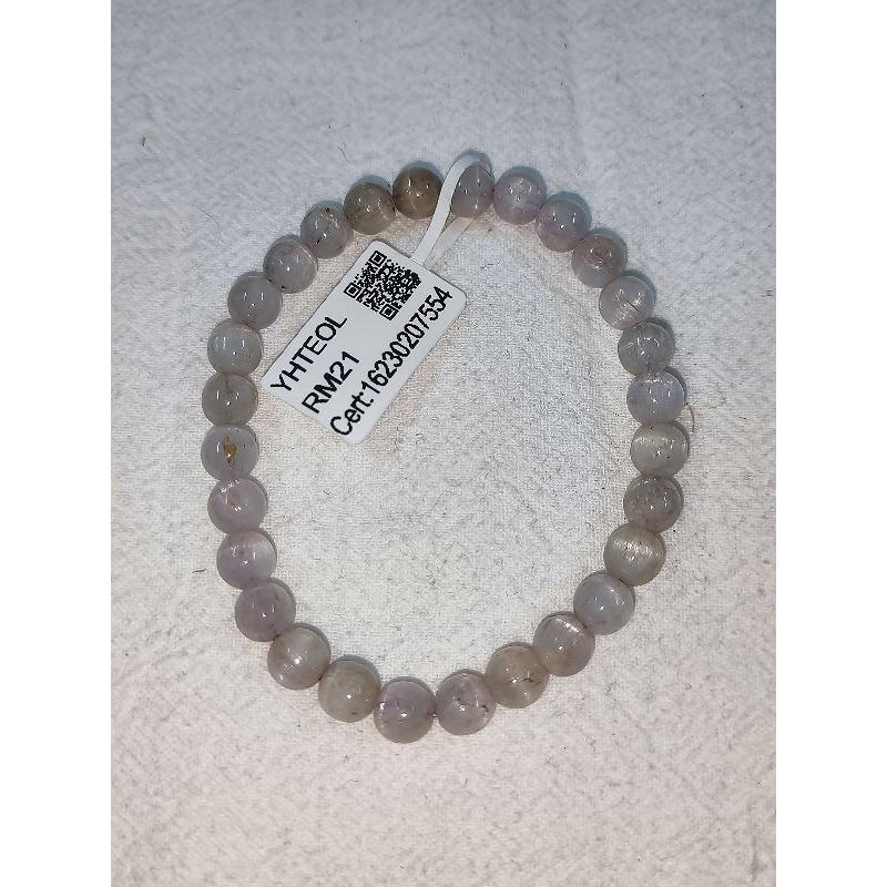 สร ้ อยข ้ อมือคริสตัล Kunzite