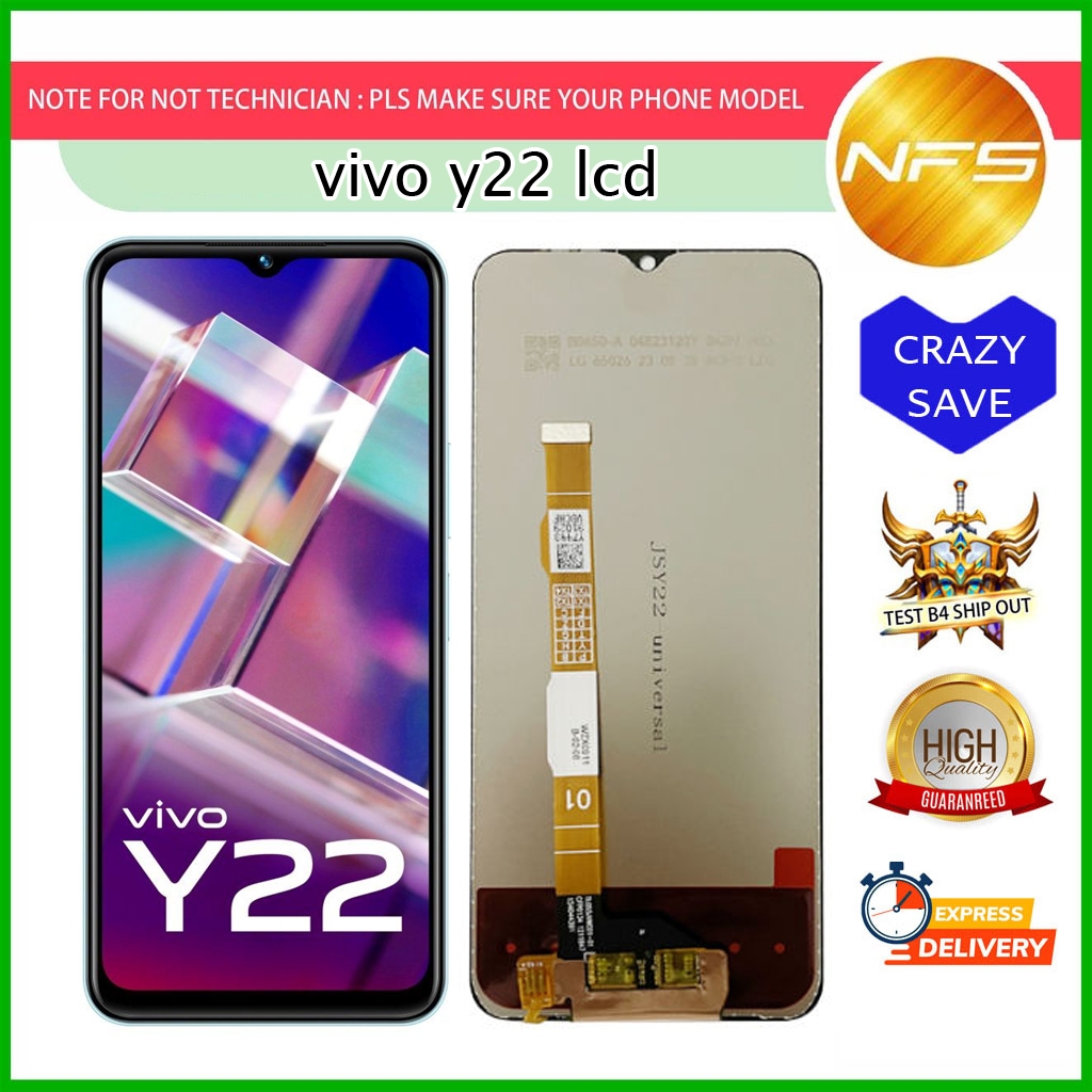 NFS - Vivo Y22 / Y17S / Vivo Y22S หน้าจอแสดงผล LCD หน้าจอสัมผัส digitizer