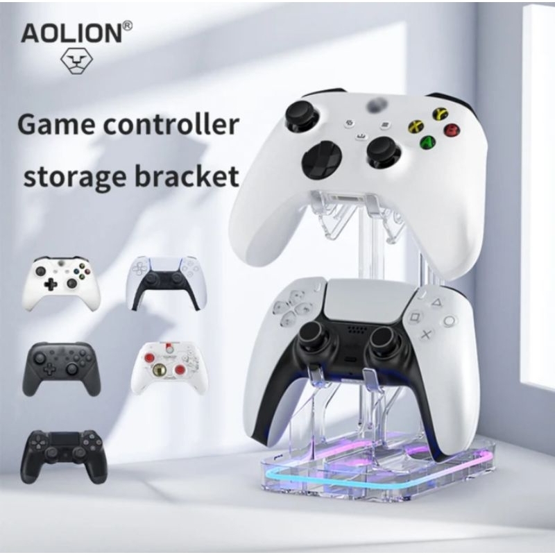 Aolion RGB Game Controller Stand Holder พร ้ อมพอร ์ ต USB Xbox PlayStation Nintendo Switch Pc อุปกรณ ์ เสริม