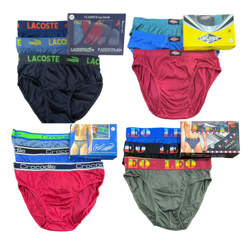 MMM_[ 3 STRINGS = 1 กล่อง ] FILA MEN BRIEF UNDERWEAR MENS TRIANGLE UNDERWEAR)