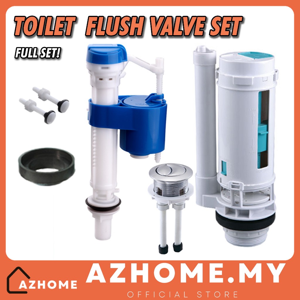 Flush Toilet Flush Set Pam Tandas Flush Duduk Toilet Flush Valve 🛒 Toilet Flushing Parts Toilet Bowl Pump Tank Set