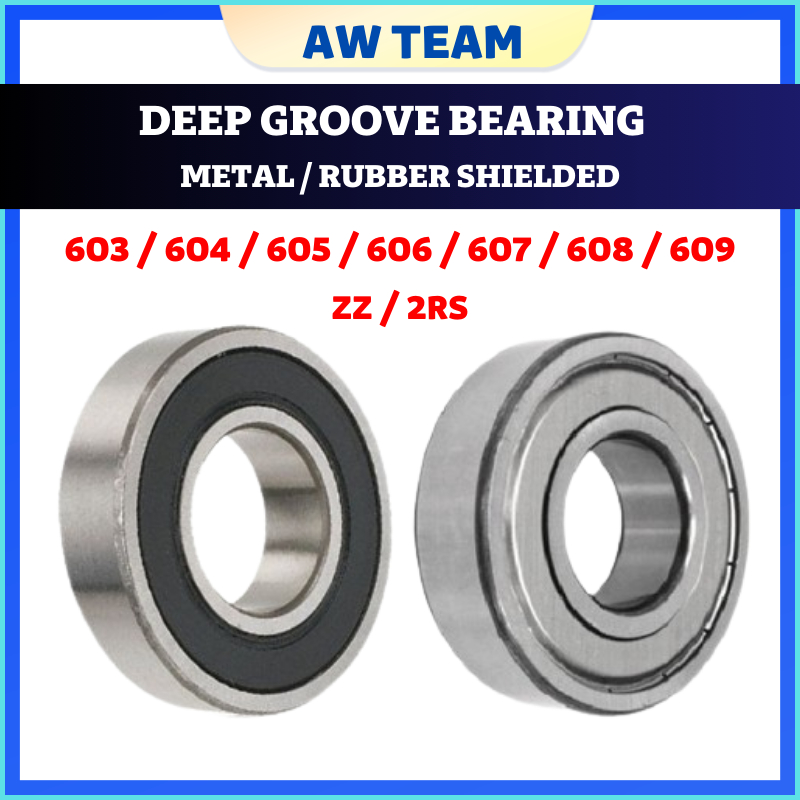 603 604 605 606 607 608 609 ZZ 2RS BALL BEARING METAL SHIELDED RUBBER SPINNING BABY จักรยานล้อ SCOOT
