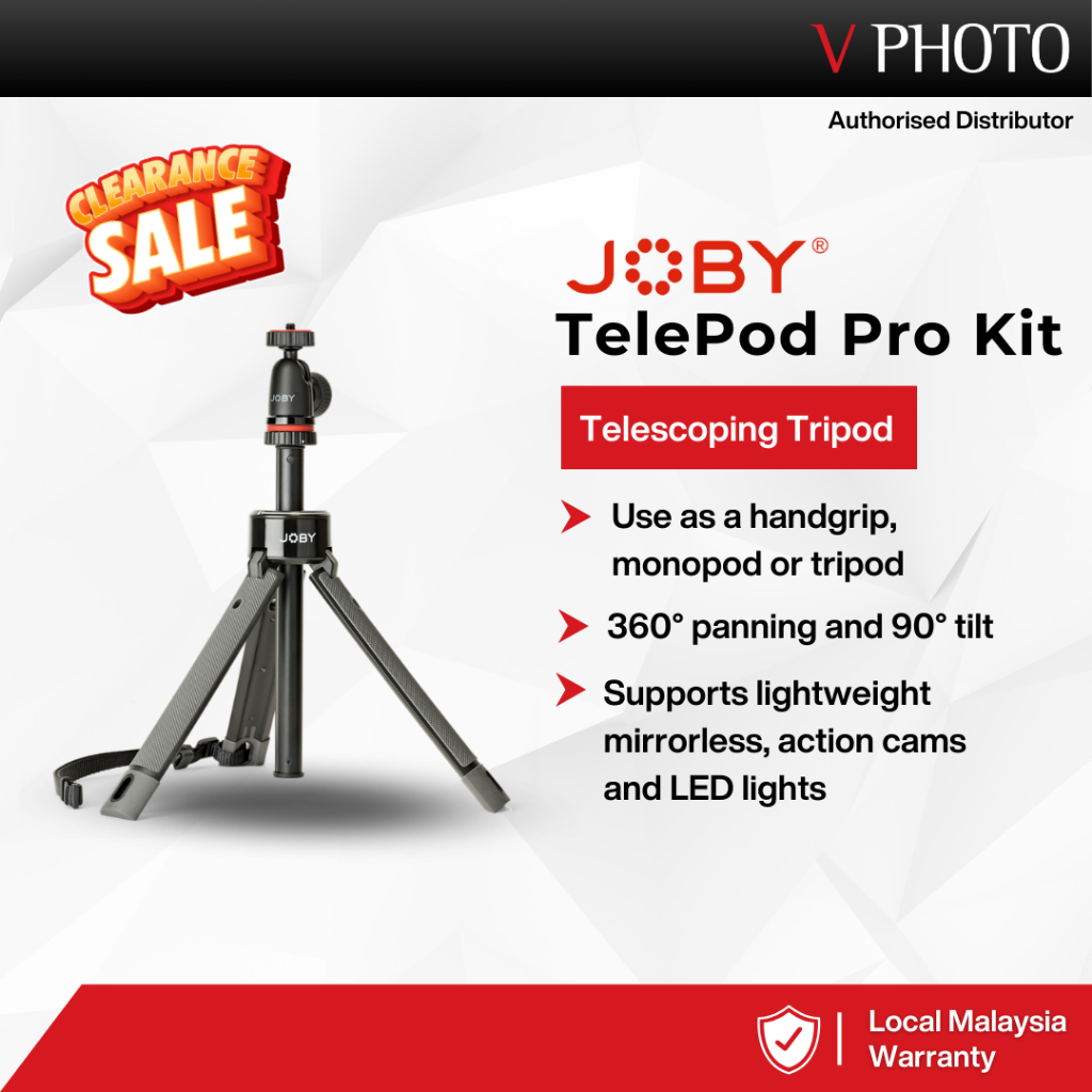 Joby" TELEPOD PRO KIT (สีดํา/CHARCOAL)