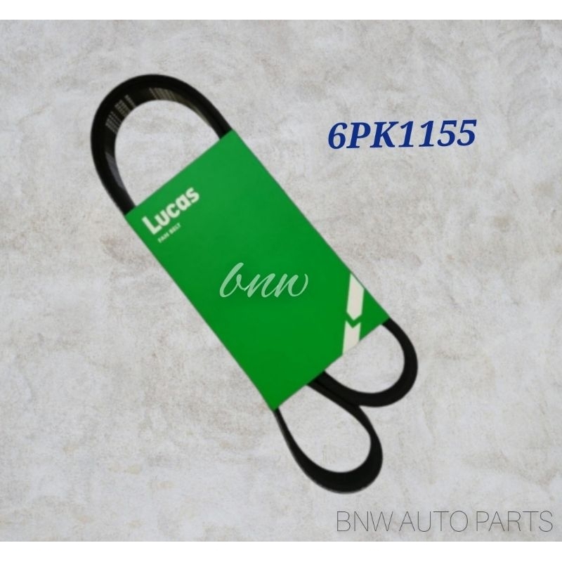 LUCAS เข็มขัดพัดลม 6PK1155 สําหรับ PERODUA AXIA BEZZA 1.0 6PK 1155