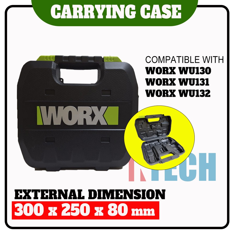 Worx กระเป๋าพกพา เข้ากันได้กับ WORX WU130, WU131, WU132 สว่านไร้สาย