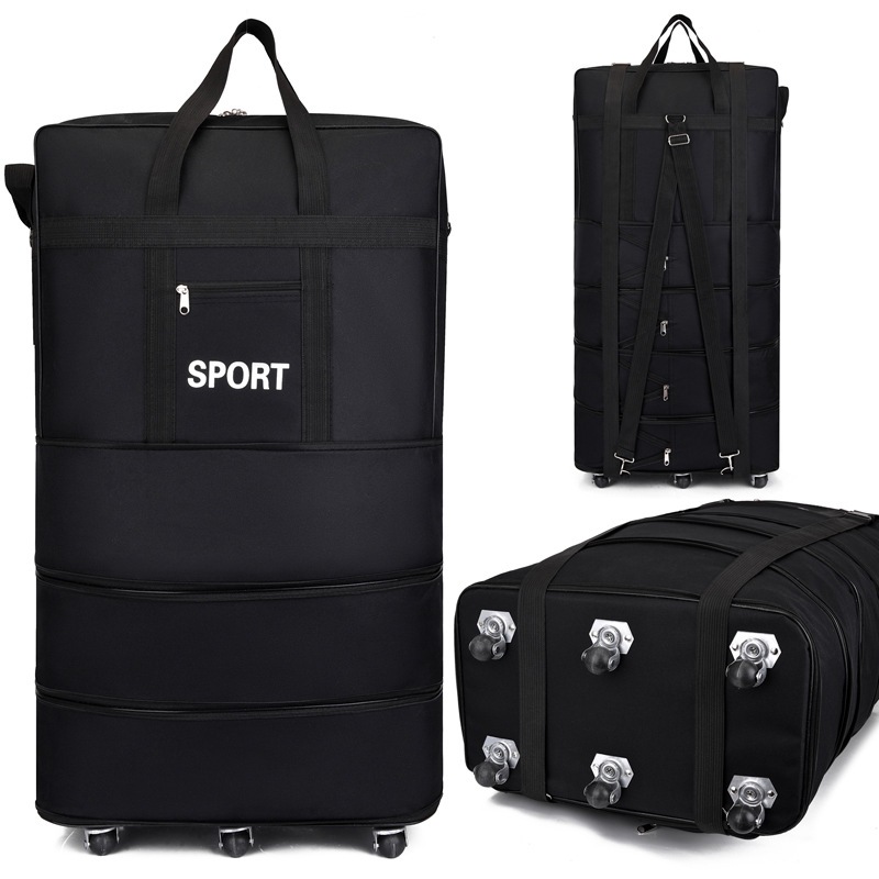 กระเป๋าเดินทางล้อลาก กันน้ํา จุของได้เยอะ 6 ล้อ สามารถพับได้ เหมาะกับการพกพาเดินทาง เล่นกีฬา