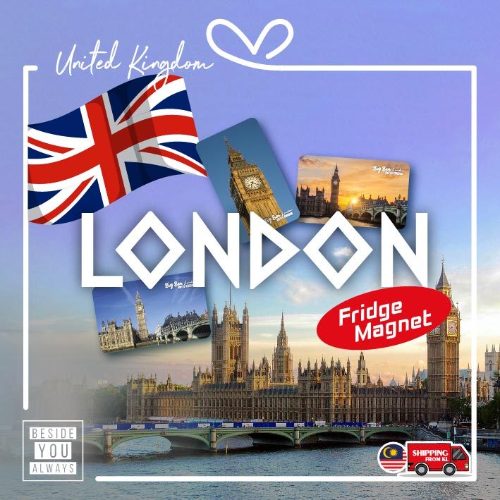 England London Big Ben/London Bridge/Yellow Cab/London Eye ของที่ระลึกตู้เย็นแม่เหล็ก 9 ซม.x 5.5 ซม.
