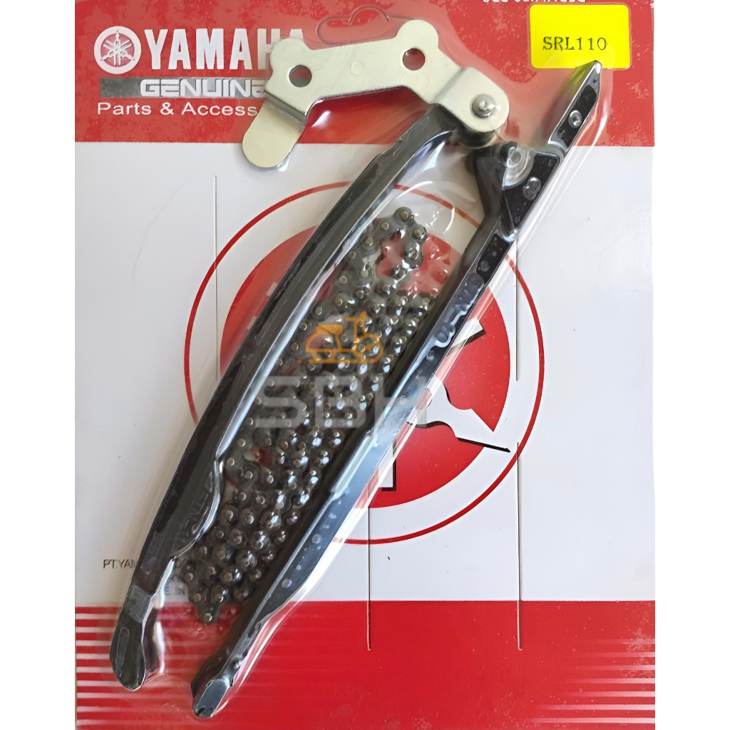 YAMAHA SRL110 TIMING CHAIN & TENSIONER CHAIN TENSIONER GUIDE + TIMING CHAIN KIT TIMING RANTAI TULANG