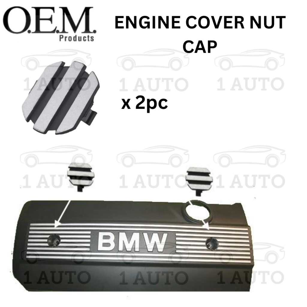 OEM ฝาครอบเครื่องยนต์น็อต (2 ชิ้น) BMW M50 M52 M54 เครื่องยนต์ E36 E46 E34 E39 E60 E38 E65 E66 E83 E