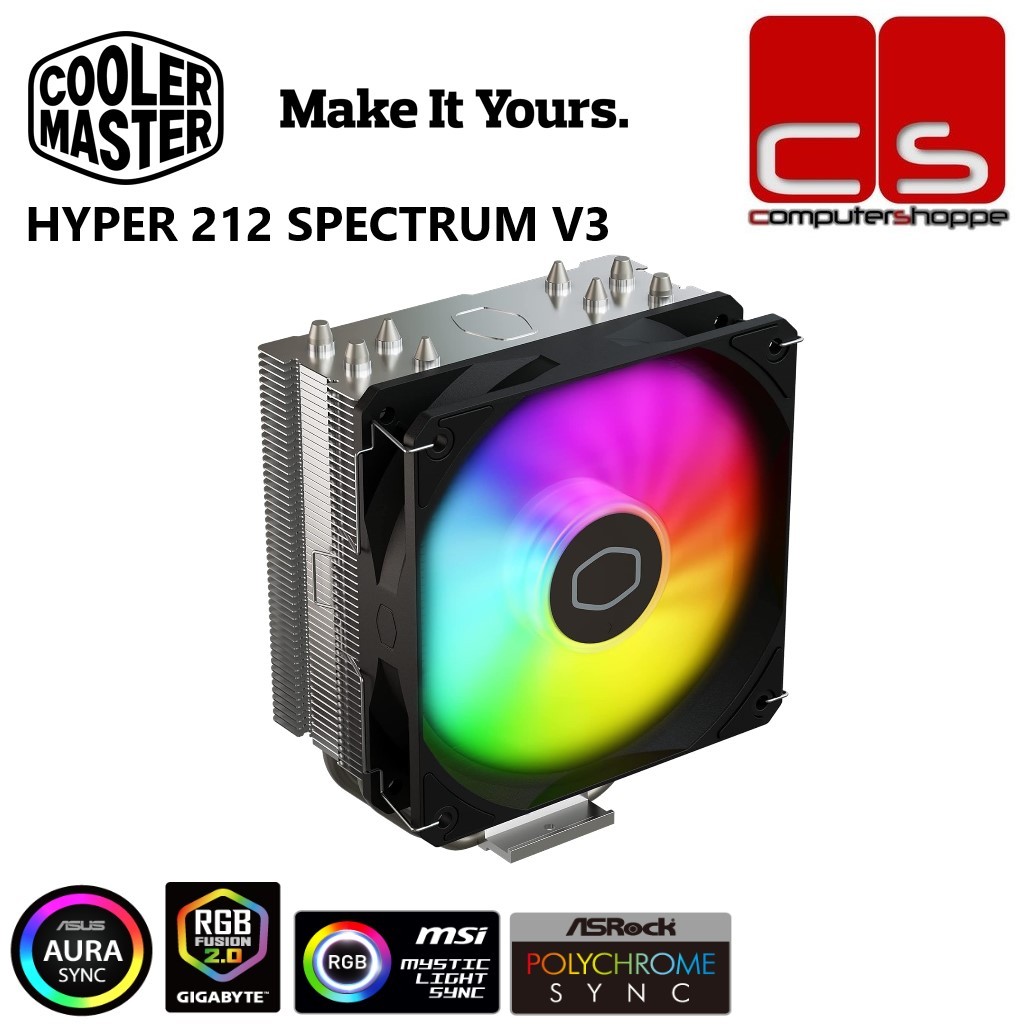 Cooler Master HYPER 212 SPECTRUM V3 ARGB CPU Air Cooler