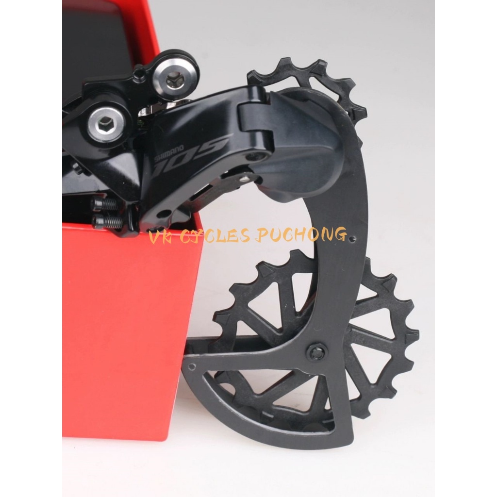 J&L รอกขนาดใหญ่ 12-spd ระบบ 12/18T กรงคาร์บอนแบริ่งเซรามิก - Shimano Di2 R7150 R8150 R9250 R7170 R81