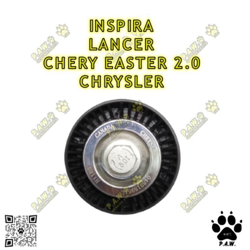 Proton Inspira &amp; Mitsubishi Lancer &amp; Chery Eastar 2.0 &amp; Chrysler (M9 +Washer Fan Belt Tensioner Idler Pulley