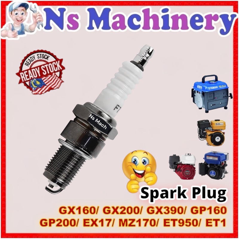 Spark Plug Honda Engine Gx160 GX390 Yamaha Generator ET950 W5CC/Plug Api Gx160 เครื ่ องยนต ์