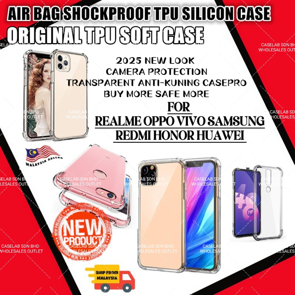 Honor 7S Huawei Y5 Prime 2018 Y9S Y9 Y5 2019 Y9 Prime Nova 3E 4E Soft Clear AirBag ShockProof TPU Si