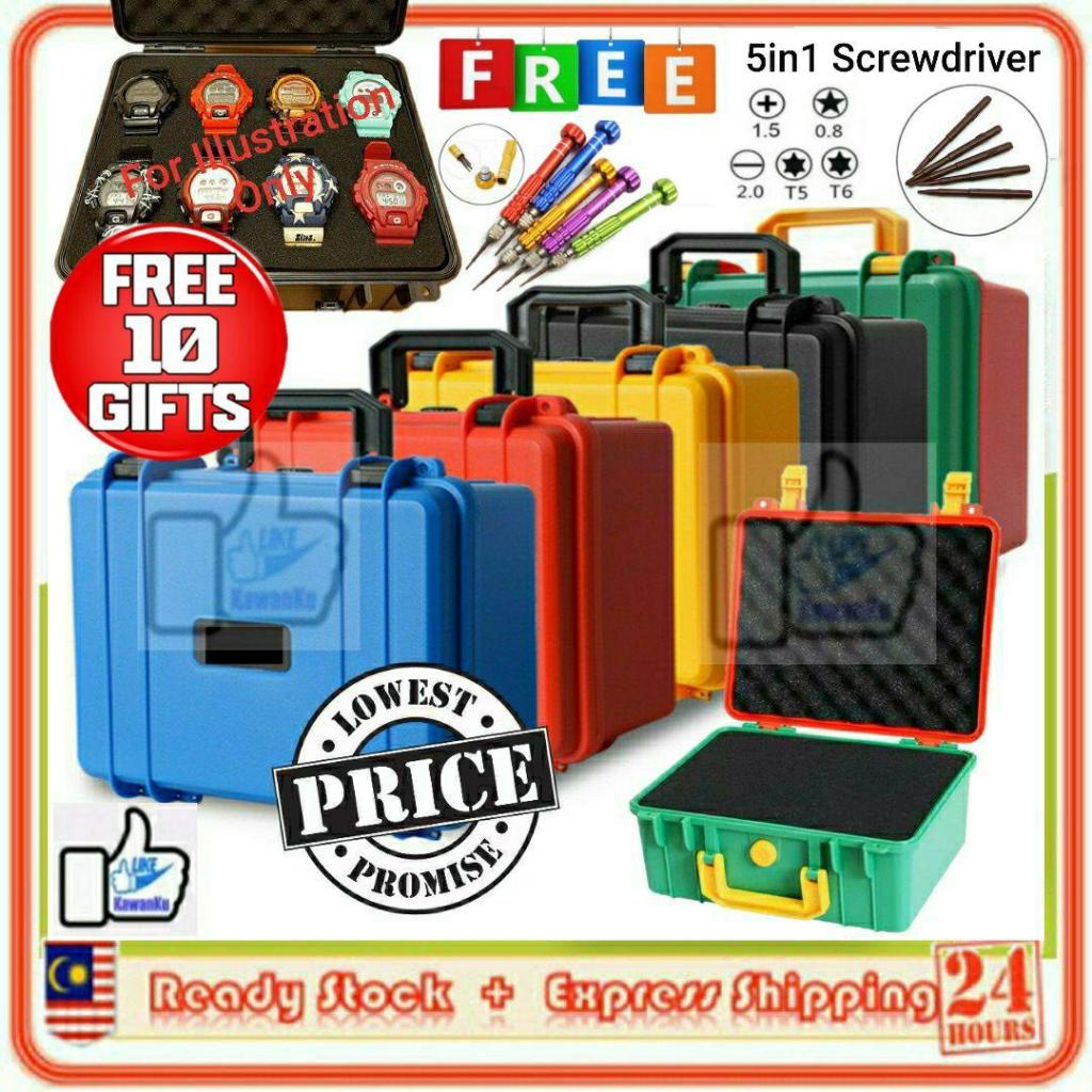 ฟรี 10 BULLOCK พรีเมี่ยมคุณภาพสูง 8 , 12 , 16 สล็อต Rasta Antishock กล่องนาฬิกา Custom Kotak Jam