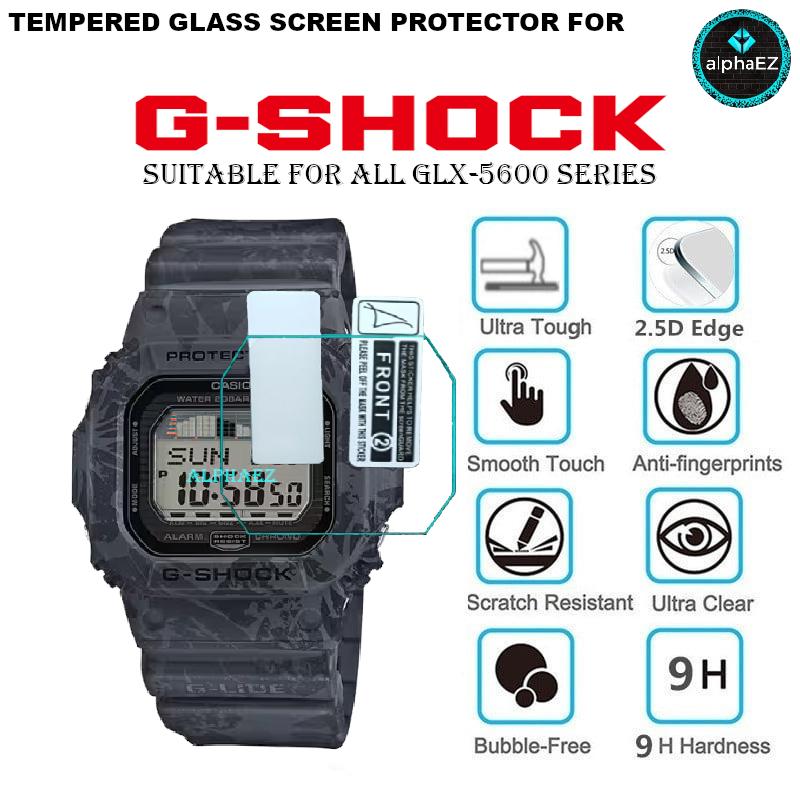 Casio G-Shock GLX-5600 Series 9H นาฬิกาป ้ องกันหน ้ าจอกระจกนิรภัย Scratch Resist DW5600 DW5610 GM5600 GWB5600