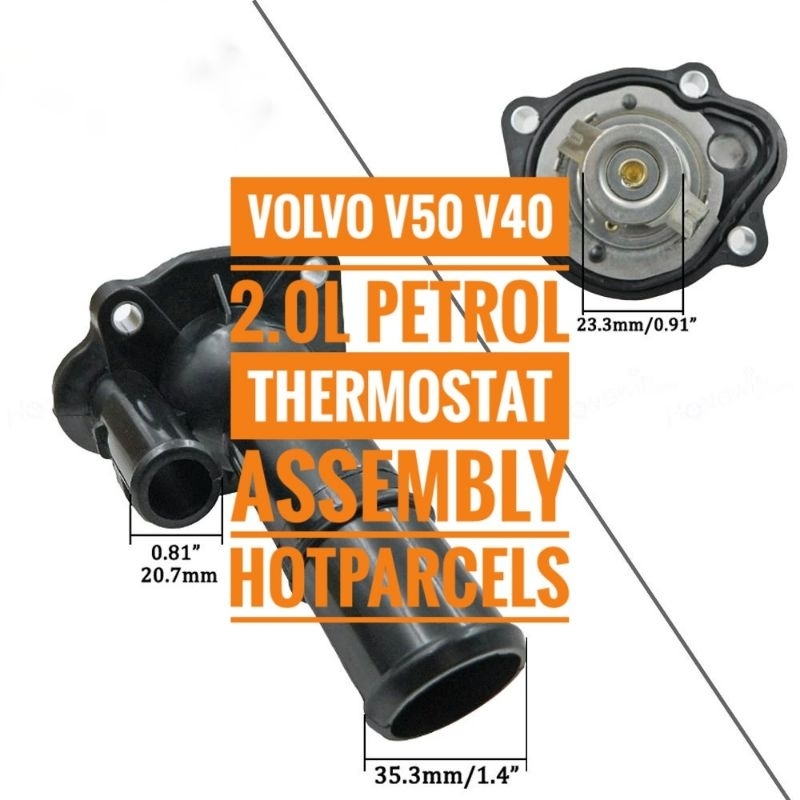 Volvo v50 volvo v40 เทอร์โมสตัทระบบระบายความร้อนของเหลว
