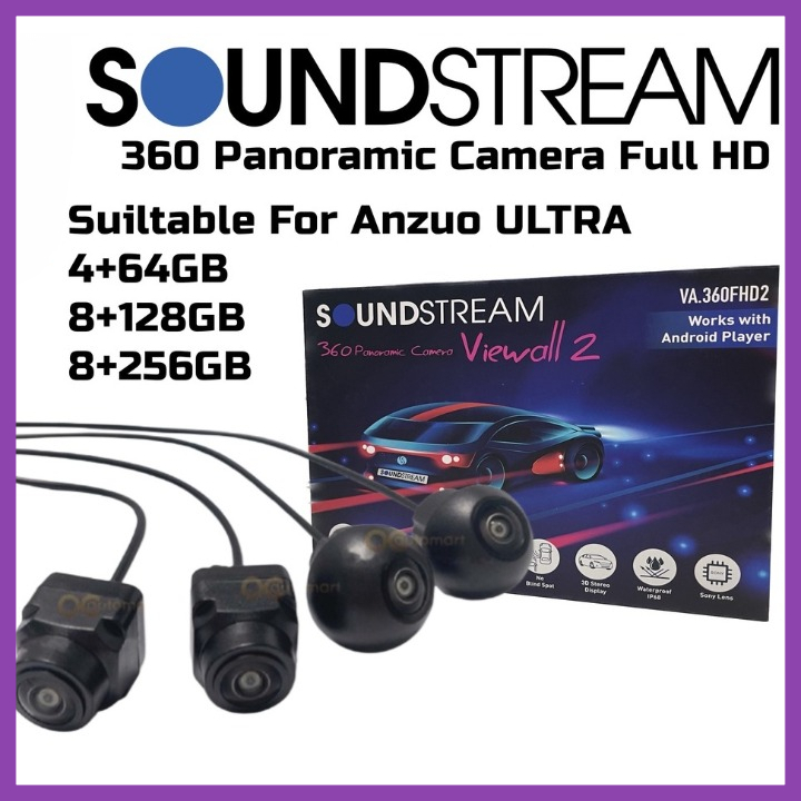 SOUNDSTREAM (VA360.FHD2) 360° กล้องติดรถยนต์ 3D Seamless Surround View กล้อง AHD